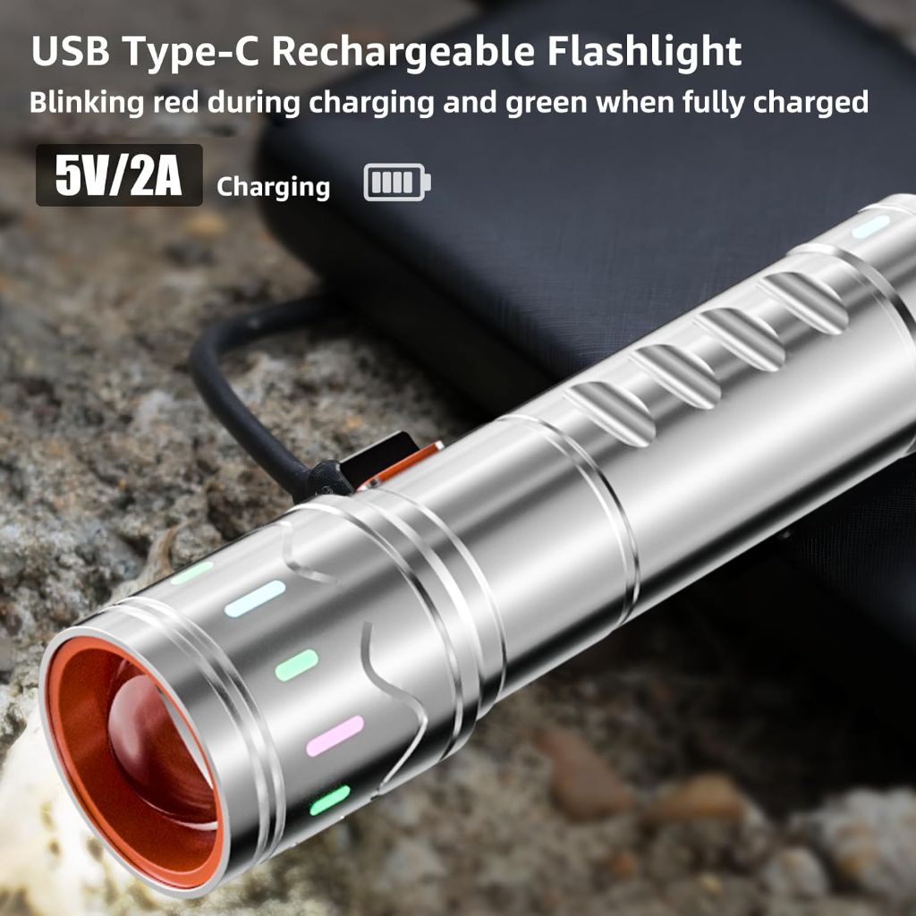 AIERSEN Rechargeable Small LED Flashlight