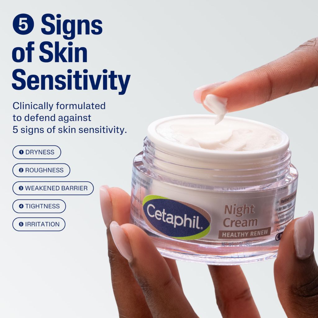 Cetaphil Healthy Renew Skin Tightening Night Cream 1.7 Oz, Fragrance Free
