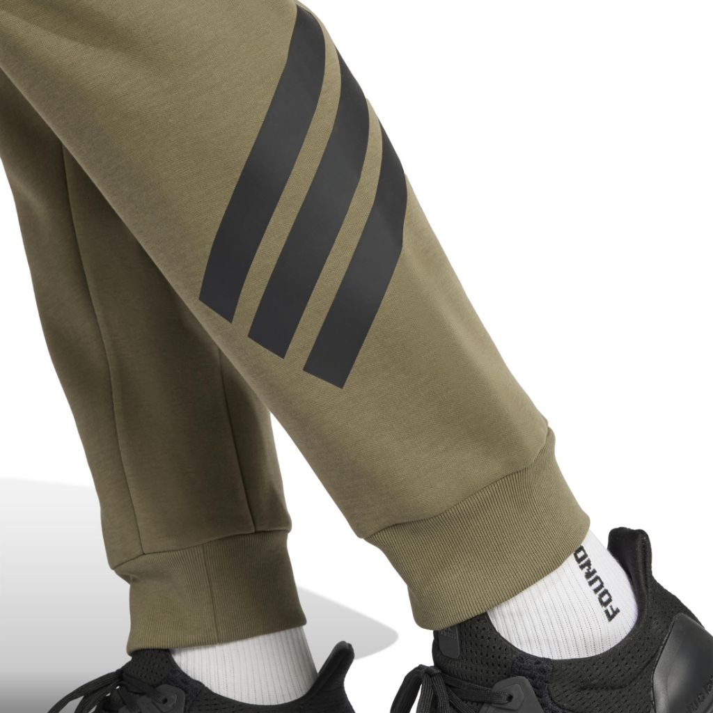 adidas Men's Future Icon 3-Stripes Sportswear Pants - Olive Strata, XS