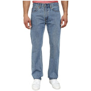SZ 36W x 34L Levi's Men's 505 Regular Fit Jeans , Light Stonewash