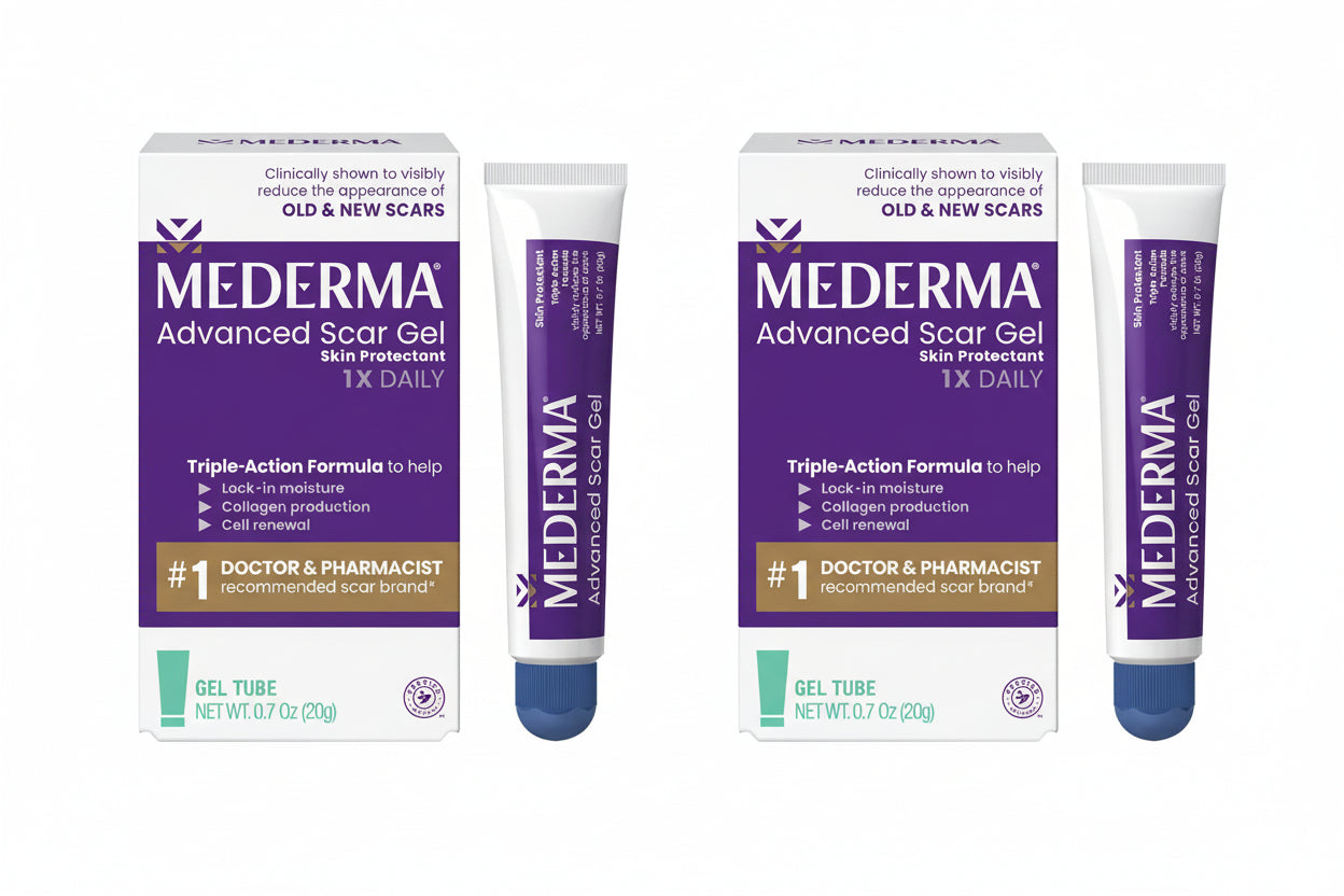 Mederma Advanced Scar Gel Skin Protectant - 0.7oz (2 Pack)