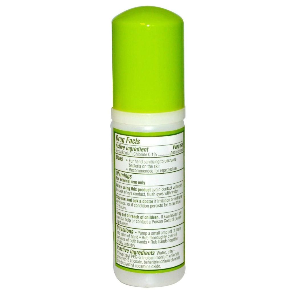 BabyGanics Alchohol- Foaming Hand Sanitizer On-The-Go 1.69-Ounce Mandarin