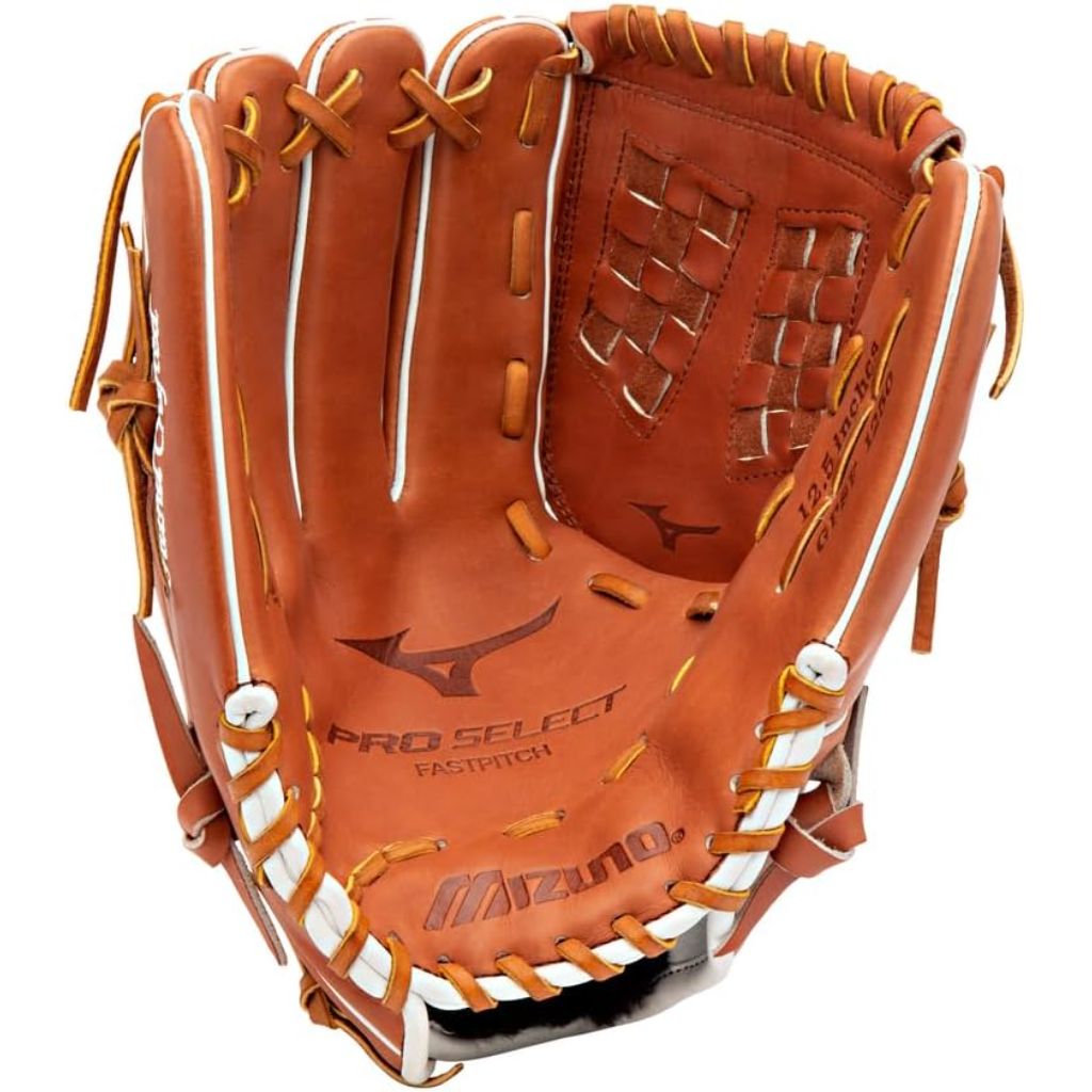 Mizuno Pro Select Fast Pitch Softball Glove - 12.5" - Left Hand Throw, Brown GPSF1250FR