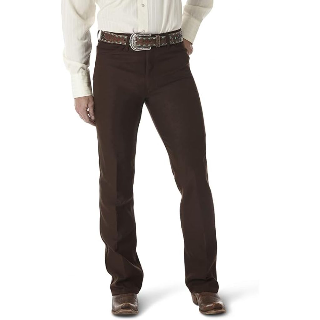 Wrangler Men's Wrancher Regular Fit Dress Jeans - Brown, 36W x 30L