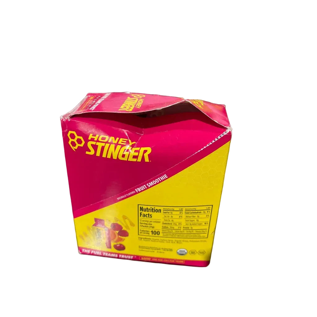 Honey Stinger Organic Energy Gels - Fruit Smoothie, 1.1oz (12ct)