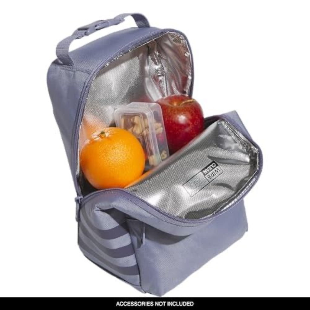 adidas Santiago 3.0 Insulated Lunch Bag Cooler - On Size, Silver Violet Purple