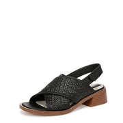 SZ 9M, Franco Sarto Womens Silvie Heeled Sandal Black