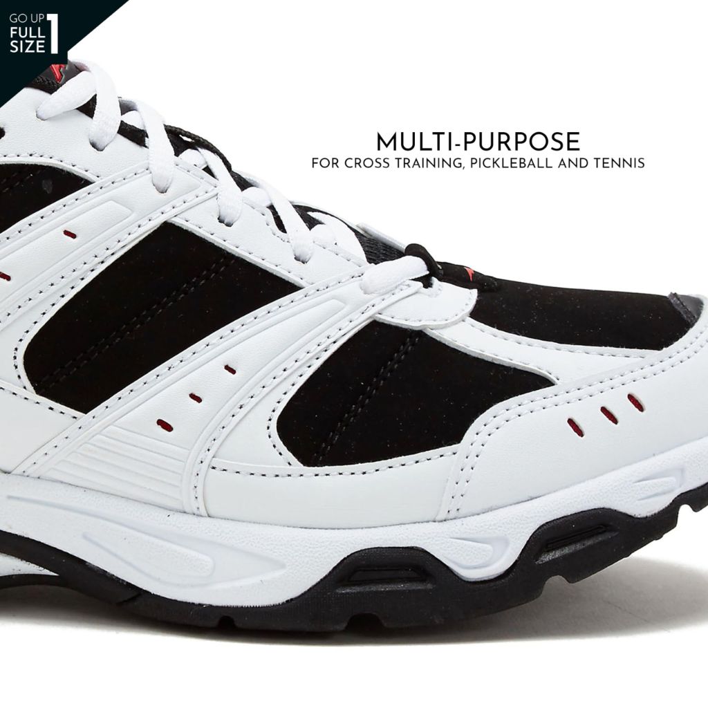 Avia Avi-Verge Men's Sneakers - White/Black/Red, 7.5 X-Wide