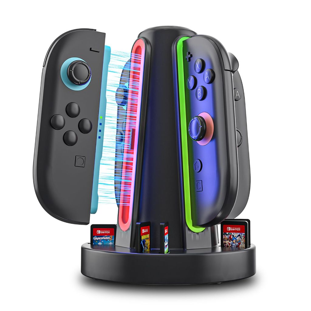 HEATFUN Charging Dock for Nintendo Switch 2 Joy-Con 2, 4-Port