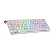 Ranked N60 Nova 60% Form Factor Hot Swappable Mechanical Gaming Keyboard, 61 Keys, RGB Backlit for PC/Mac, White, Gateron Pro Brown