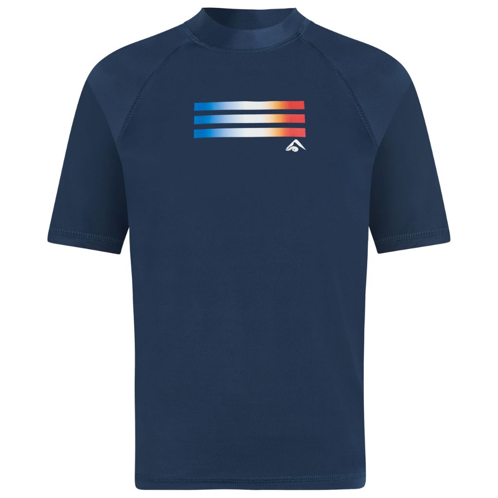 Linear Rashguard Color Navy (Size 2T)