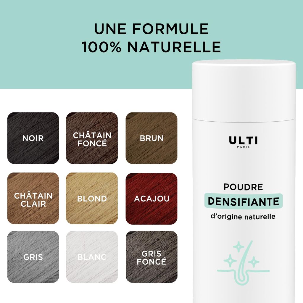 ULTI Paris Hair fibers (25g) for thinning hair - Hair Powder (Blonde)