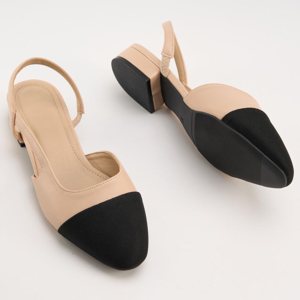 SZ 8.5,  MoHern Slingback Flats for Women | Apricot