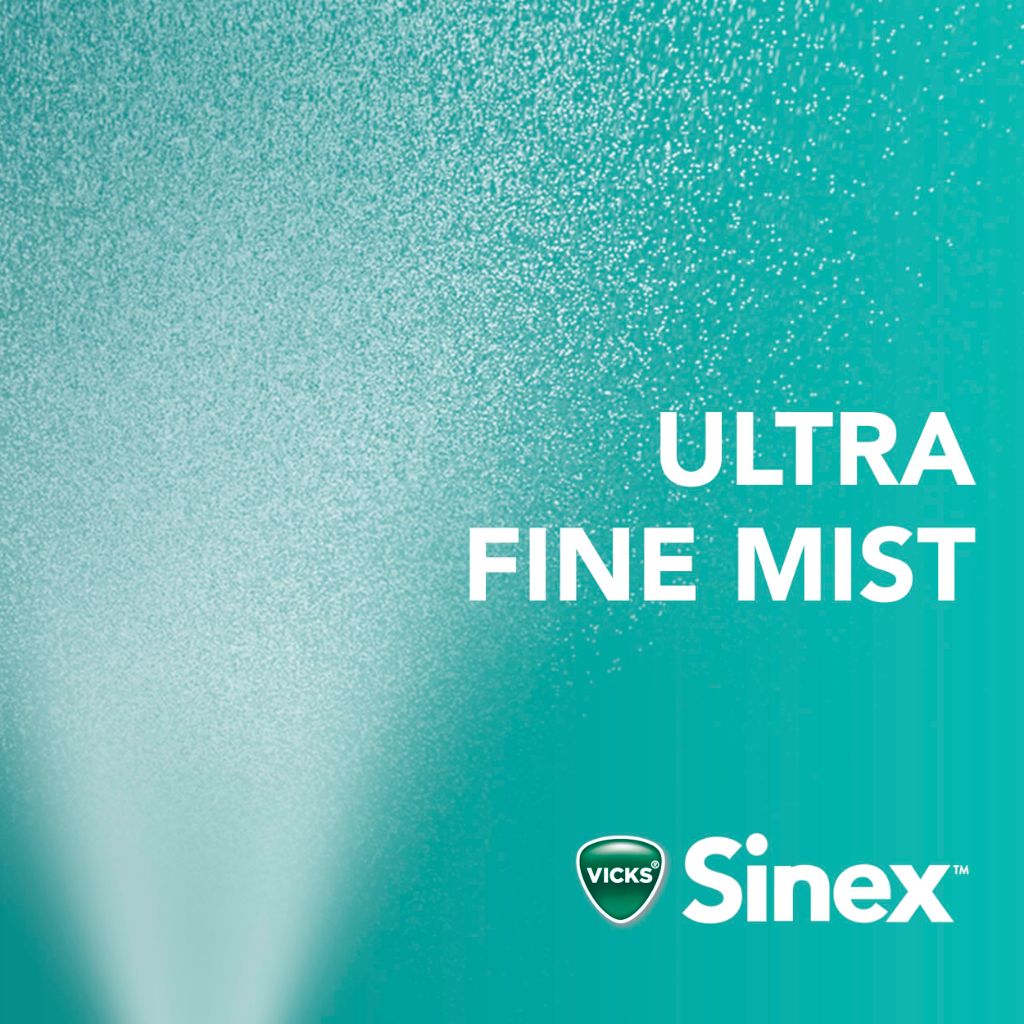 Vicks Sinex Severe Nasal Spray with Moisturizing Ultra Fine Mist - 265 Sprays