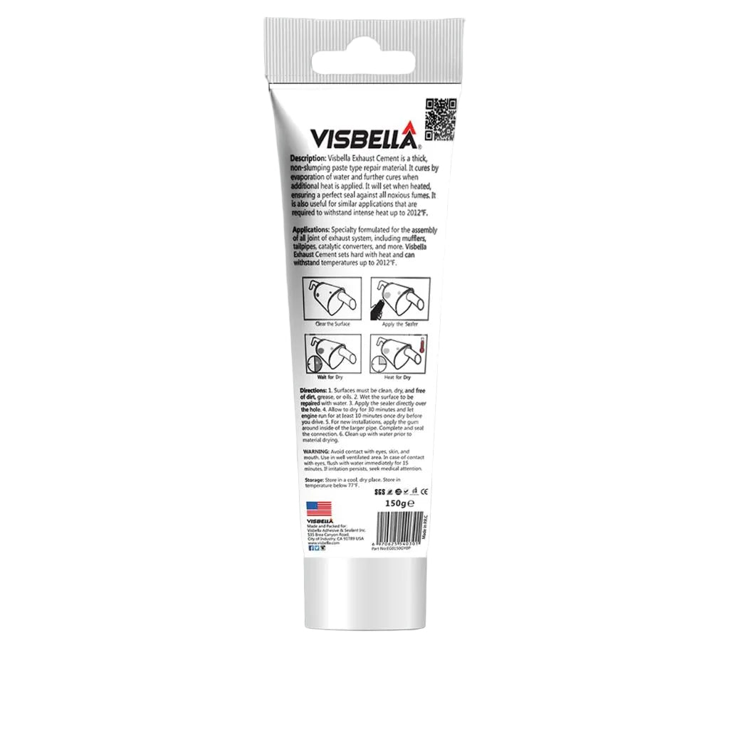 Visbella Auto Vehicle Exhaust System Sealant, Non-Slumping Professional Repair Crack  (Tube, Gram, 150)