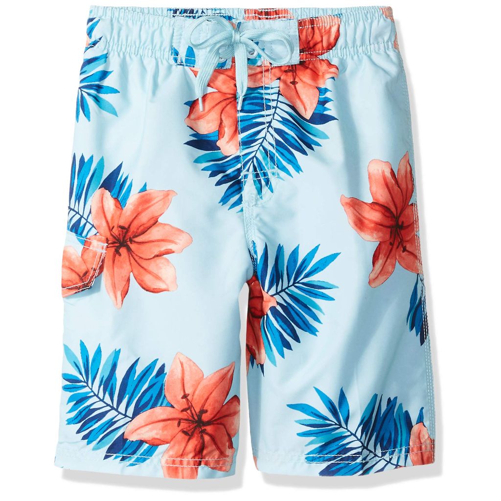 Kanu Surf Boys' Big YOLO Quick Dry UPF 50+ Beach Swim Trunk, Kala Blue, 10/12 M