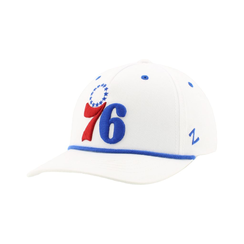 Philadelphia 76ers NBA Officially Licensed Rope Hat Snapback Memento White