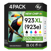 923 923XL Ink Cartridges Combo Pack Replacement (WITH CHIP)