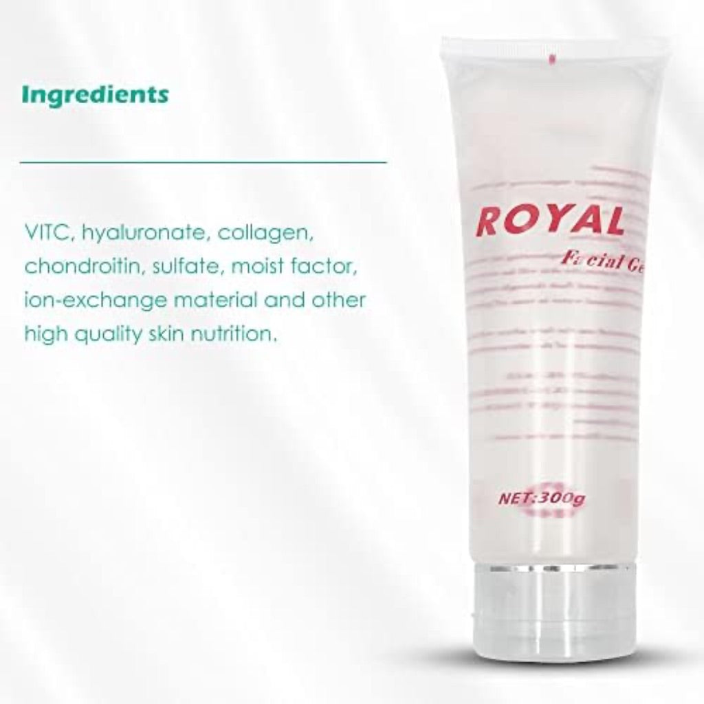 Radio Frequency Gel for RF Machine - Cooling Gel for Laser Hair Removal - Massage Therapy Cream for Women& Men - Royal Facial Gel Clear (Pack of 2)