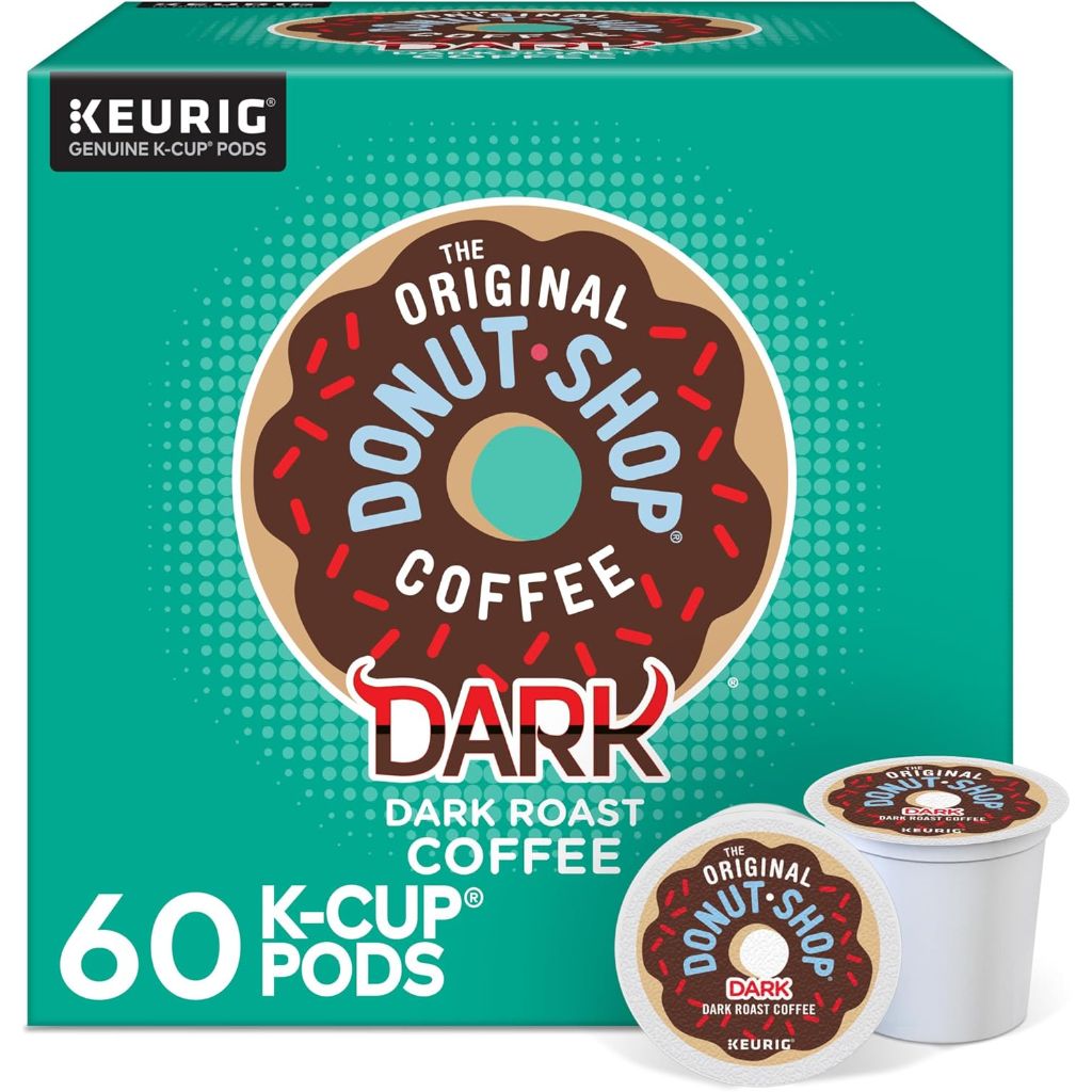 Original Donut Shop Dark Keurig K-Cup Coffee Pods, 60 Count