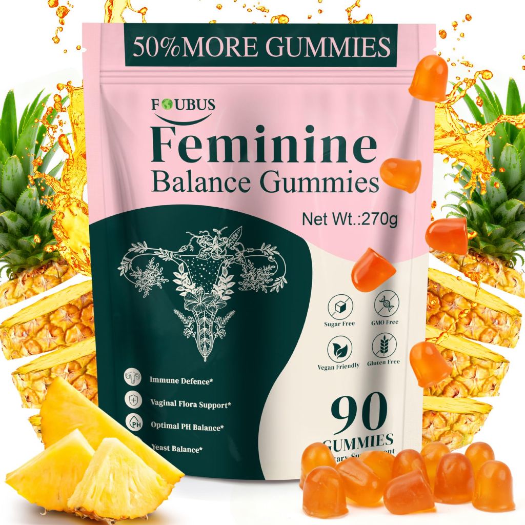 Vital Source Premium Feminine Balance Vaginal Probiotic Gummies - Hawaiian Pineapple, 90ct.