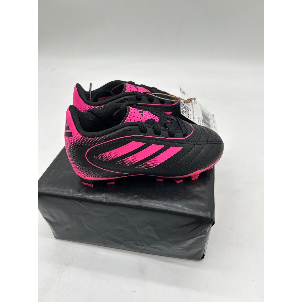 adidas Kid's Goletto IX Firm/Multi Ground Soccer Cleats, Core Black/Lucid Pink/Core Black - Size 8Y