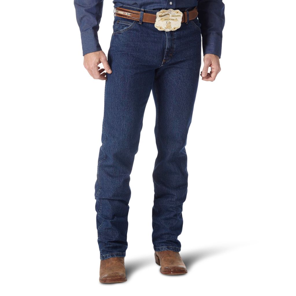 Premium Performance Cowboy Cut Regular Jean, Mid Stone, 34W x 32L