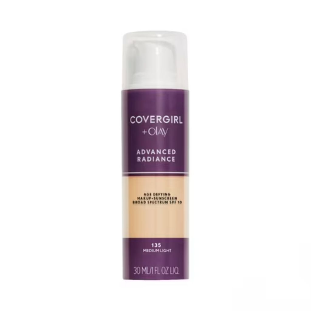COVERGIRL Advanced Radiance Age-Defying Liquid Foundation  135 Medium Light  1 fl oz
