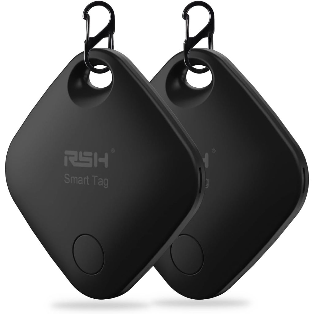 Air Tracker Tag Bluetooth Tag Locator for Apple Find My - 2 Pack (Black)