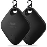 Air Tracker Tag Bluetooth Tag Locator for Apple Find My - 2 Pack (Black)