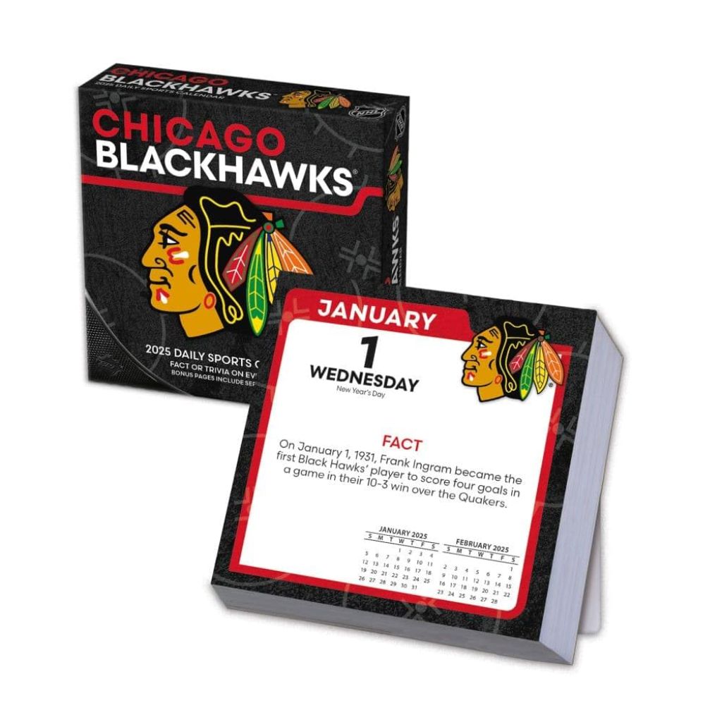 TURNER SPORTS Chicago Blackhawks 2025 Box Calendar