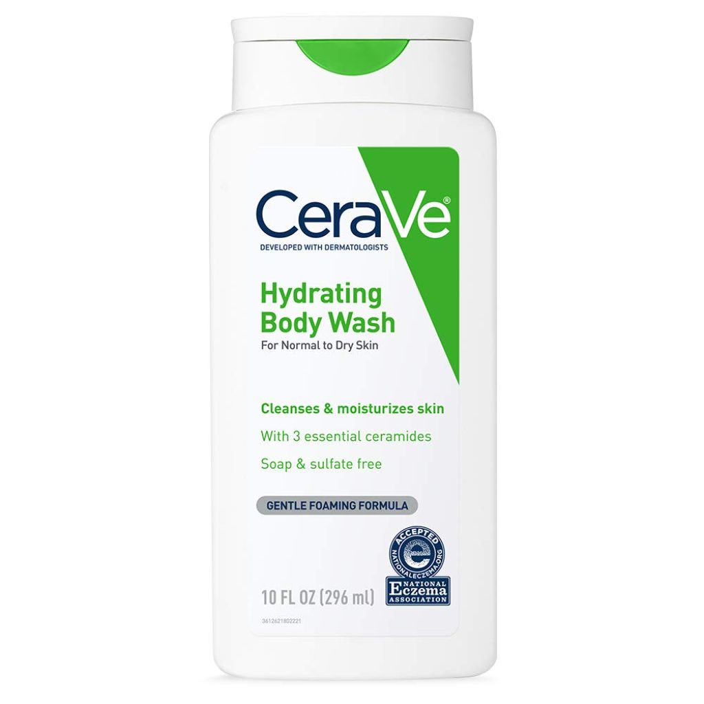 CeraVe Body Wash for Dry Skin, Moisturizing Body Wash with Hyaluronic Acid and Ceramides, 10 Ounce