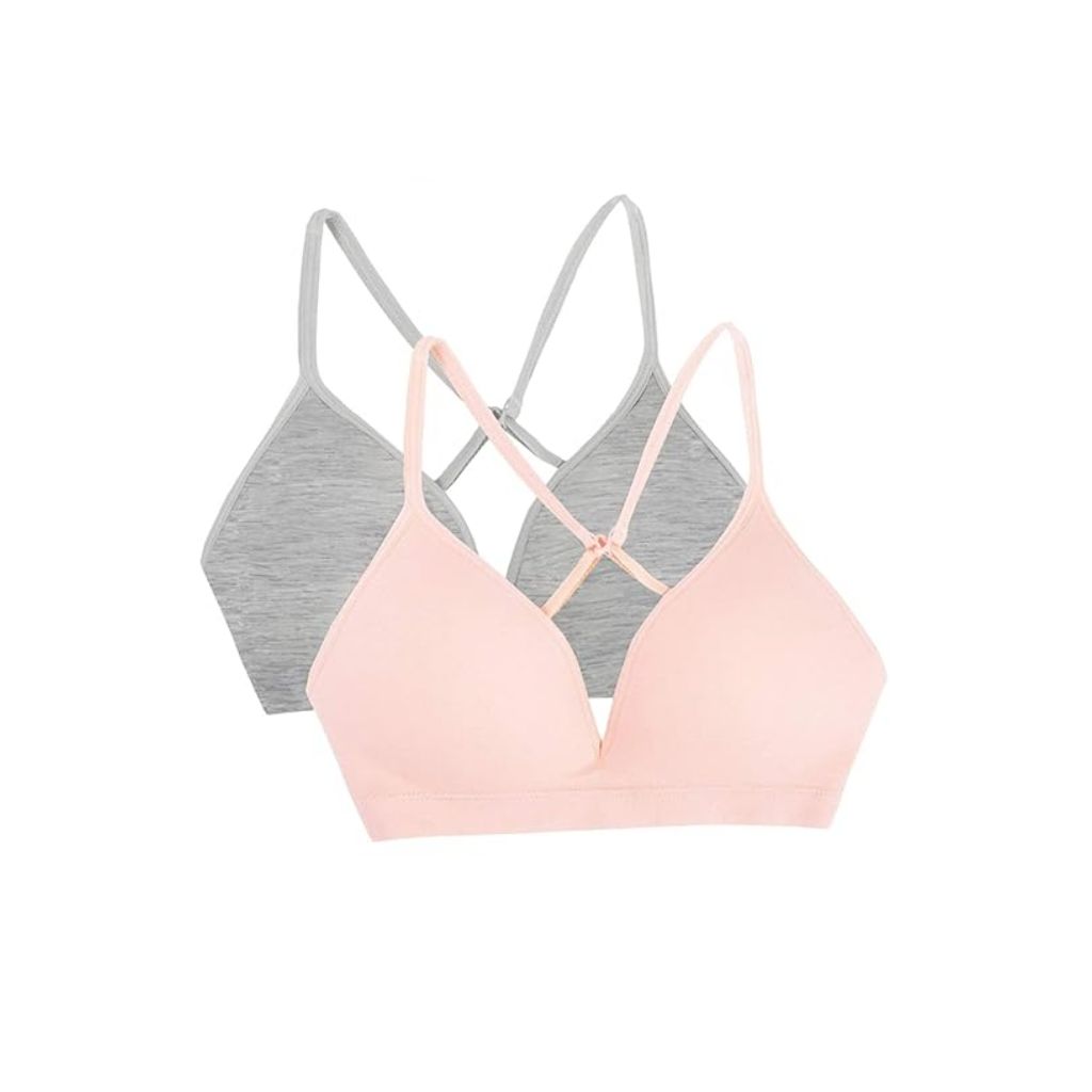 Fruit of the Loom Girls Seamless Soft Cup Bra 2-Pack  Sizes 28-38