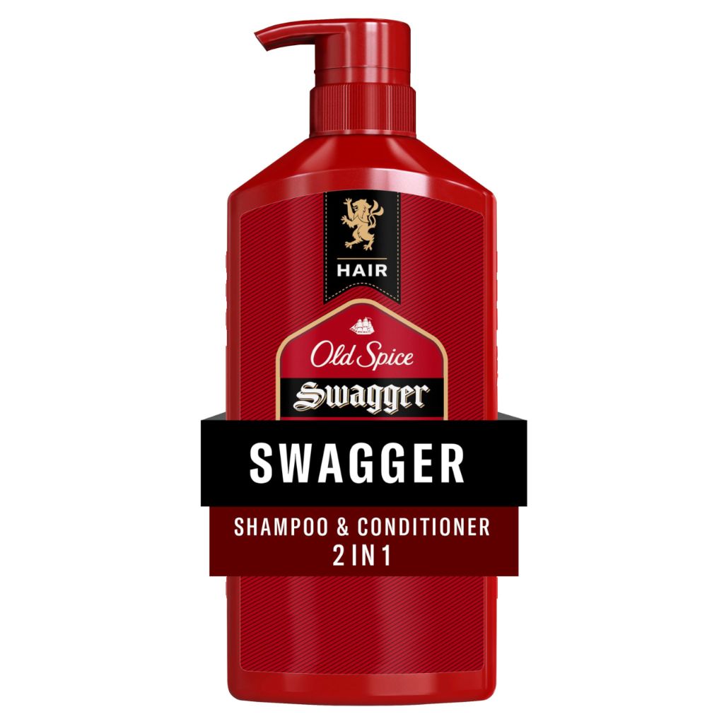 Old Spice Men's 2-in-1 Shampoo and Conditioner, Swagger, Cedarwood Lime Scent, 21.9 Fl Oz