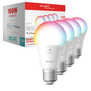 Sengled G2 Wi-Fi Bluetooth Smart Light Bulbs, Smart Bulbs That Work with Alexa & Google Assistant, Color Changing LED Light Bulbs 2000-6500K Dimmable, No Hub Required, 60W Equiv. 800LM CRI>90, 4 Pack