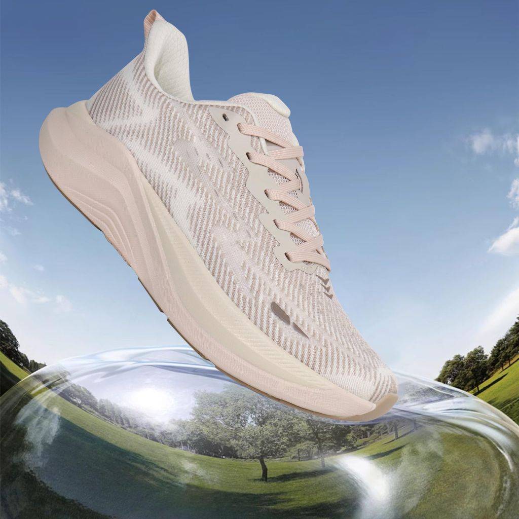 Hawkwell Men's Cloud Zero Active Nursing Shoes Cushion Breathable Tennis Walking Running Workout Shoes Non Slip Medical Work Sneakers,Knit Beige,11 M US