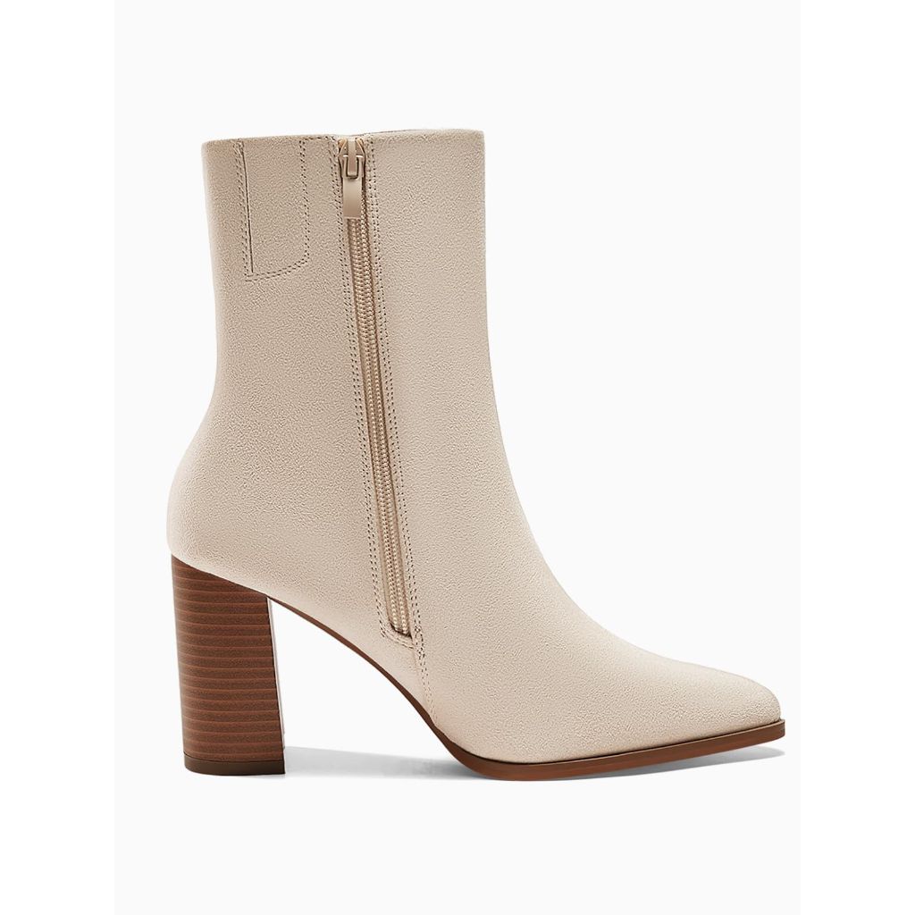 SZ 8.5, Coutgo Women's Ankle Boots | Beige