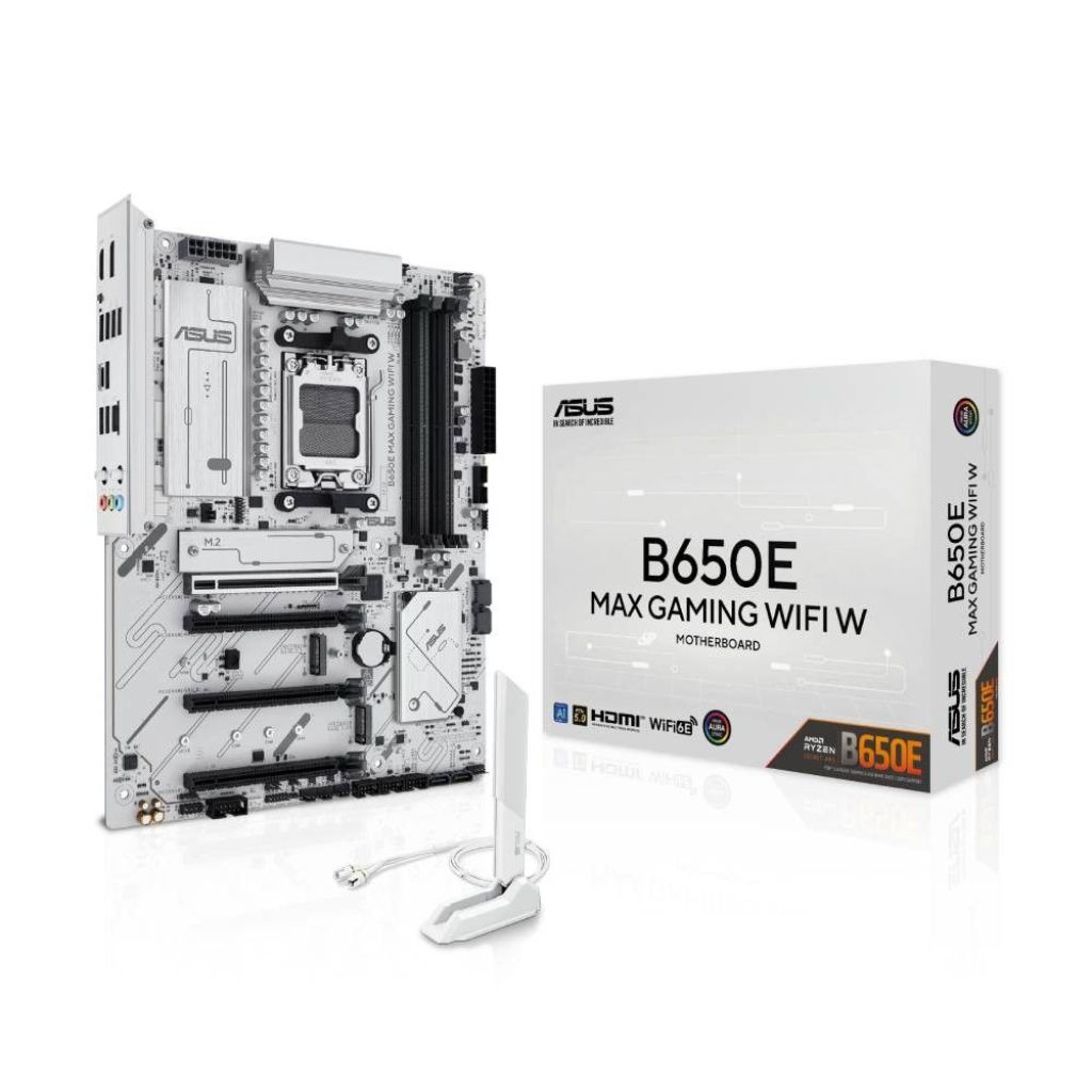 ASUS B650E MAX Gaming WiFi W Motherboard, AMD B650 Socket AM5 ATX