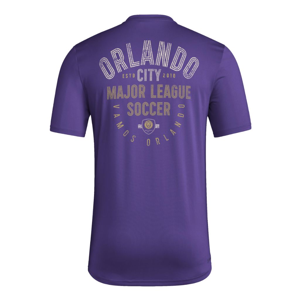 Adidas Men's Orlando City Soccer Club MLS T-Shirt - Regal Purple Small