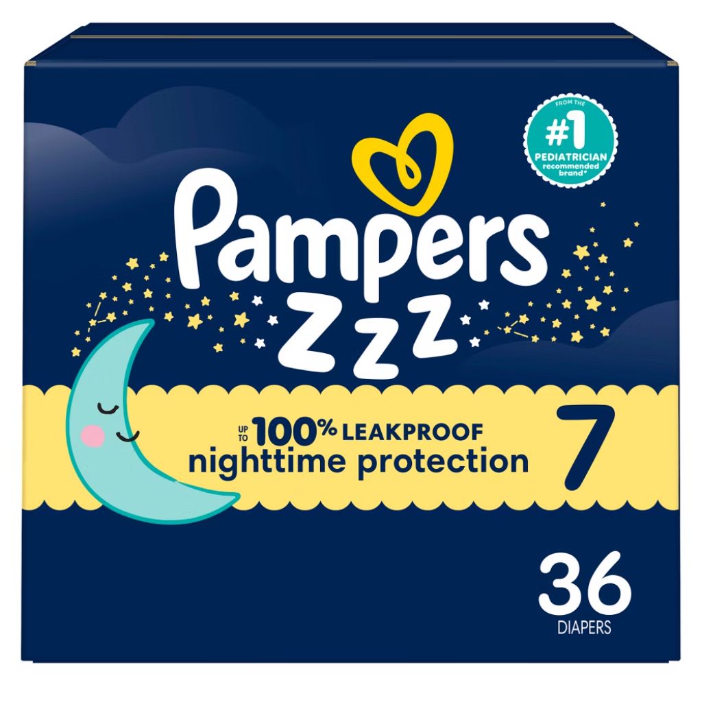 Pampers Swaddlers Overnight Diapers - Size 7 (36ct)