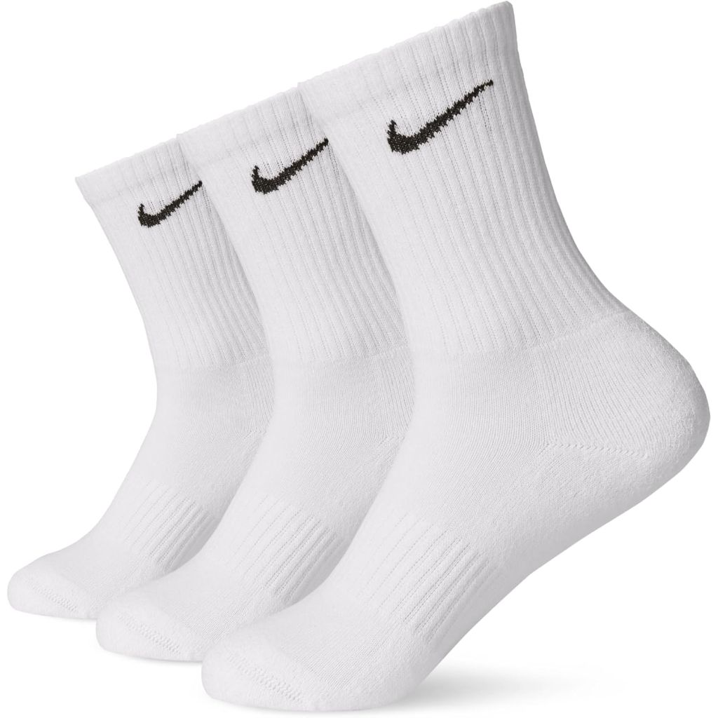 Nike Adult's Performance Cushion Crew Training Socks - White, XL (3 Pairs)