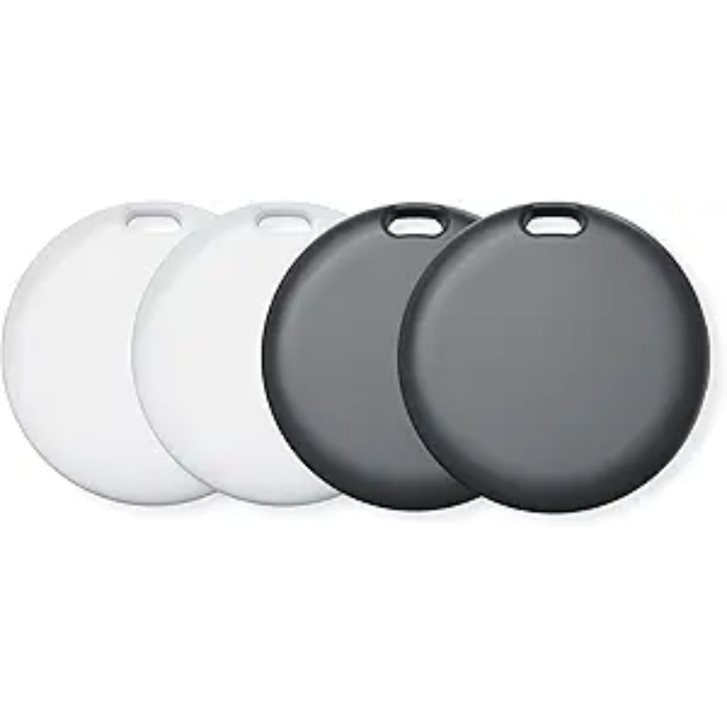 Air Tracker Tags for Apple Find My - 2 Pack (1 Black/1 White)