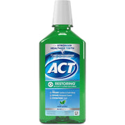 ACT Restoring Zero Alcohol Fluoride Mouthwash - Mint Burst, 33.8 fl. oz.