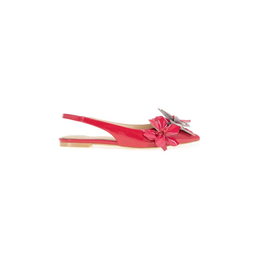 Kenneth Cole New York Women's Tayla Ballet Flat, RED Patent - size 8.5