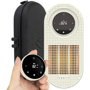 Venty CozyPod 500W Portable Plug-In Heater w/Case, LED Display, & Remote Control - White