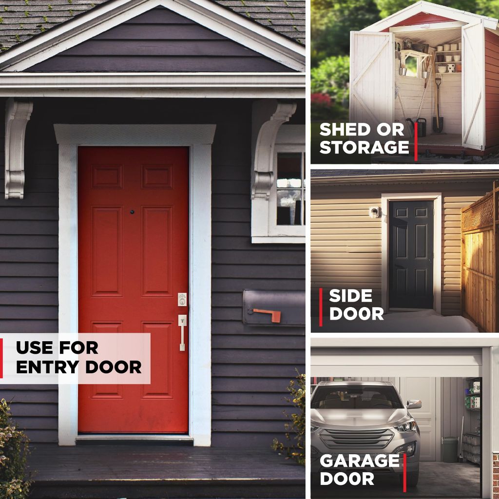 Kwikset Powerbolt 240 5-Button Keypad Satin Nickel Contemporary Electronic Deadbolt Door Lock