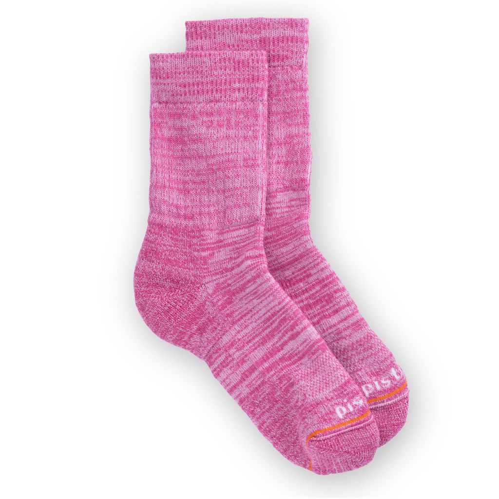Pistil Women's Pink Dakota Crew Sock LG