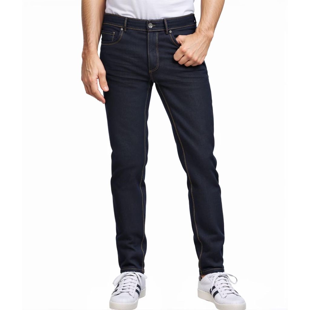 ETHANOL Men's Slim Hyper Stretch Classic Straight Leg Denim Jeans APL22881SK PK16 Golds Dark WASH 36