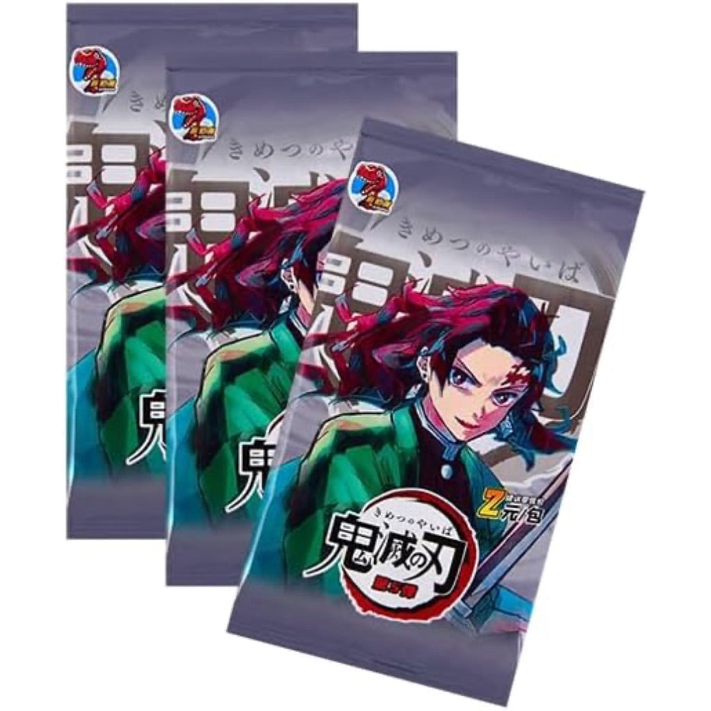 Anime Trading Cards: Demon Slayer collectable Trading Cards - Assorted collectable Cards - Booster Pack Box - Booster Packs - GM-0502 (30 Packs)