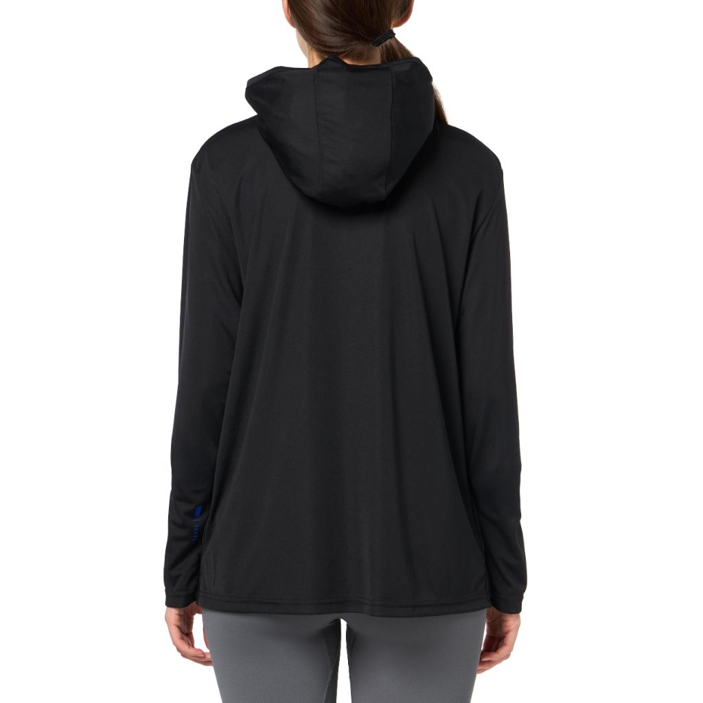SZ M, Adidas Women's D4T Kansas University Lightweight Hoodie, Black/Team Royal Blue
